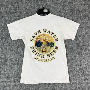 Piton Beer Shirt Mens Small St Lucia West Indies Basic Short-sleeve Tee